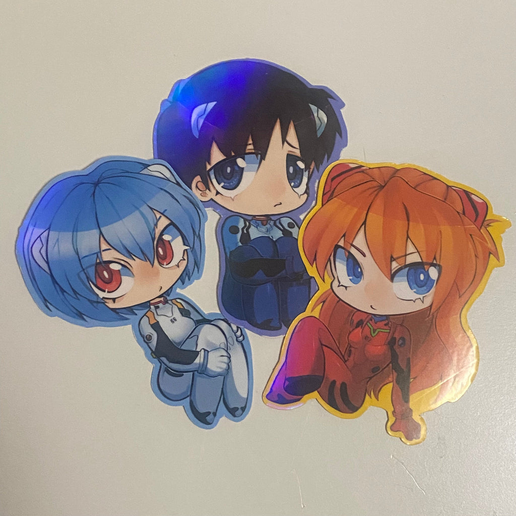 Evangelion Shinji Ikari Holographic Sticker