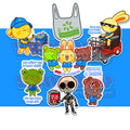 WolMart n Friends! Holographic Stickers Retail Worker