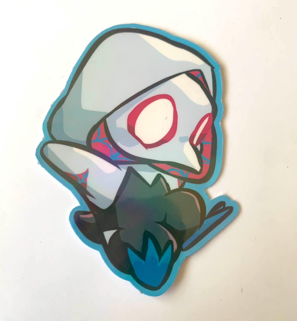 Meow Morales & Pengwen Water Resistant Holographic Sticker