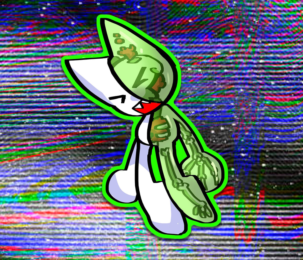 Femtanyl Holographic Water Resistent Vinyl Sticker 3" Inch