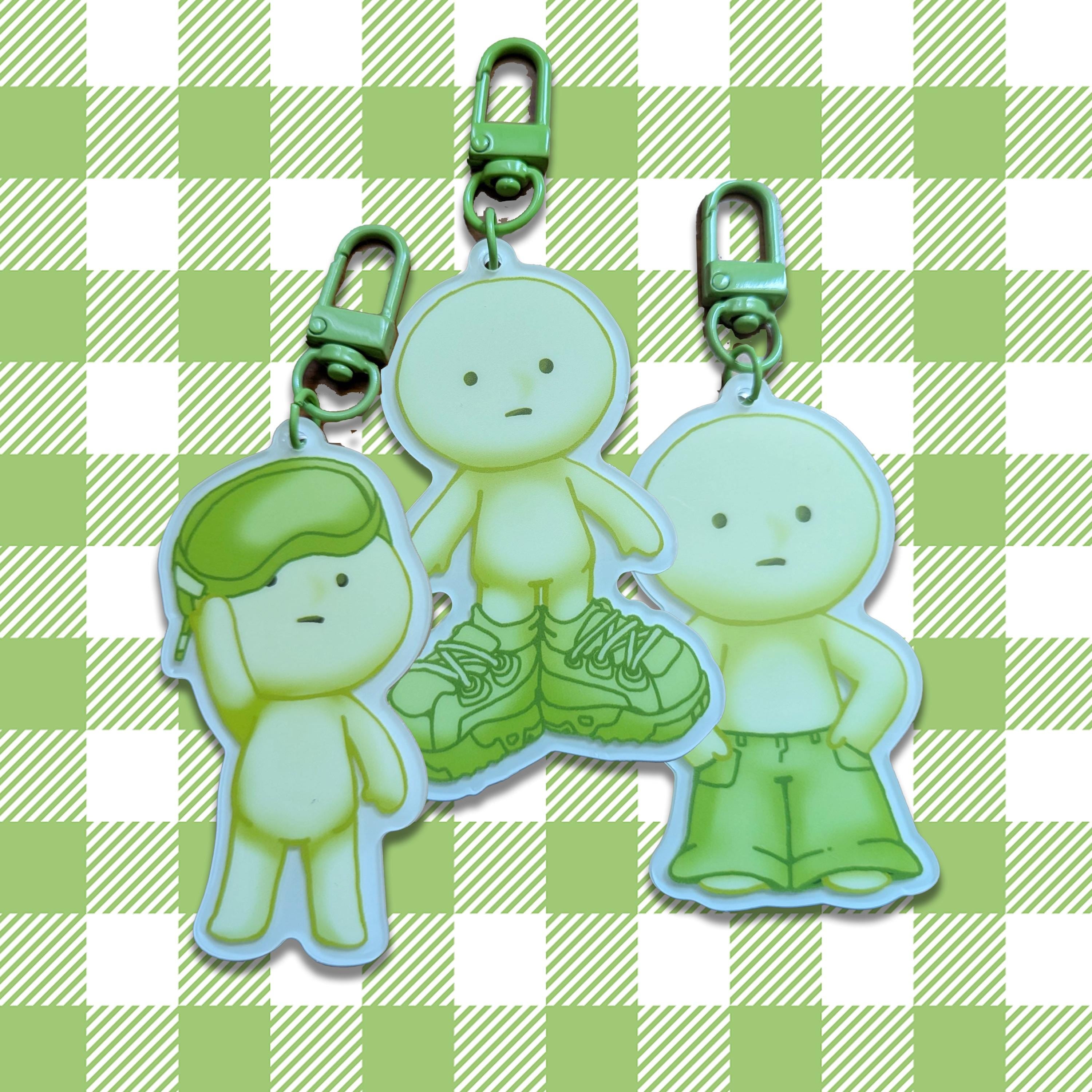 Smiski 3’ Acrylic  Keychains