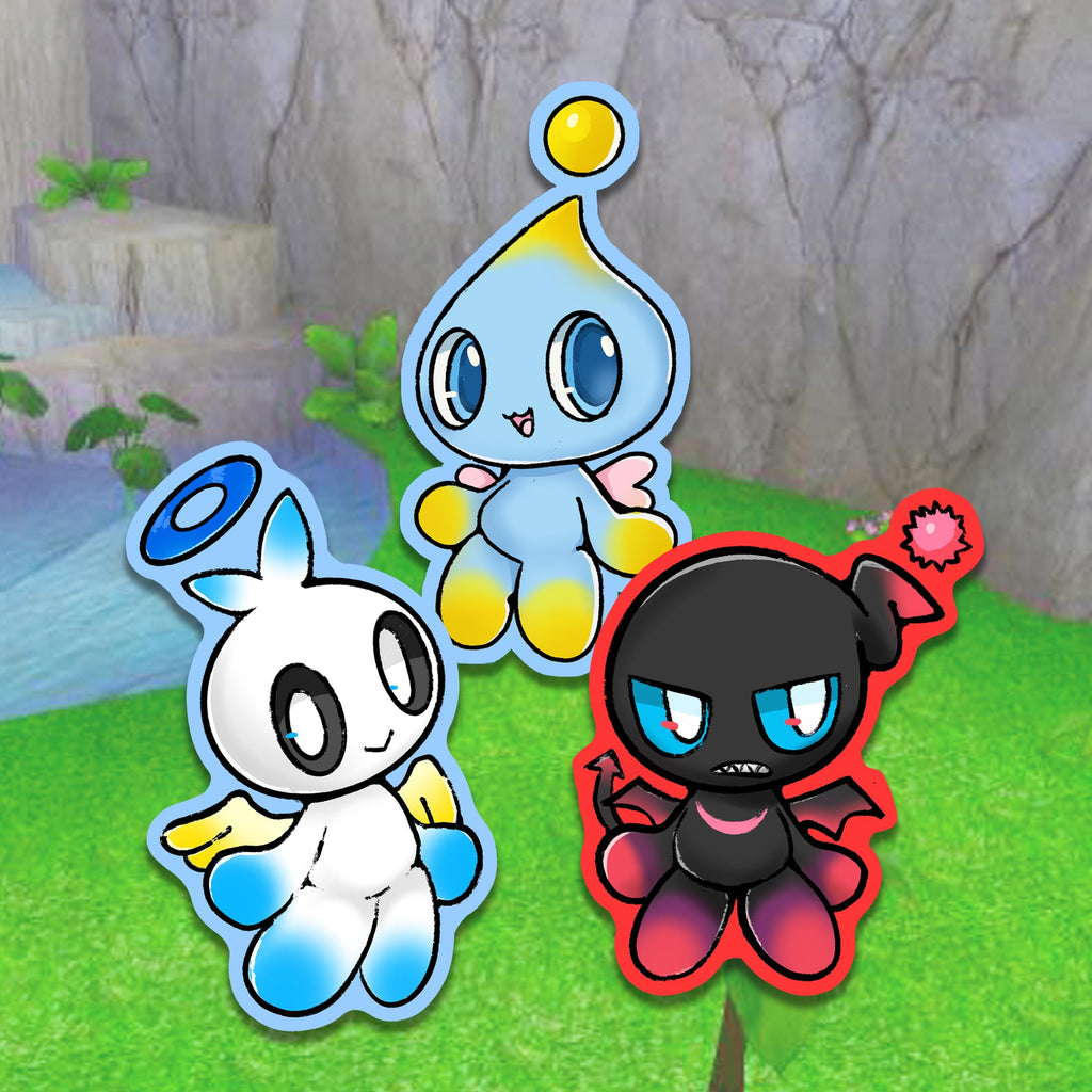 Sonic Chao Holographic Sticker