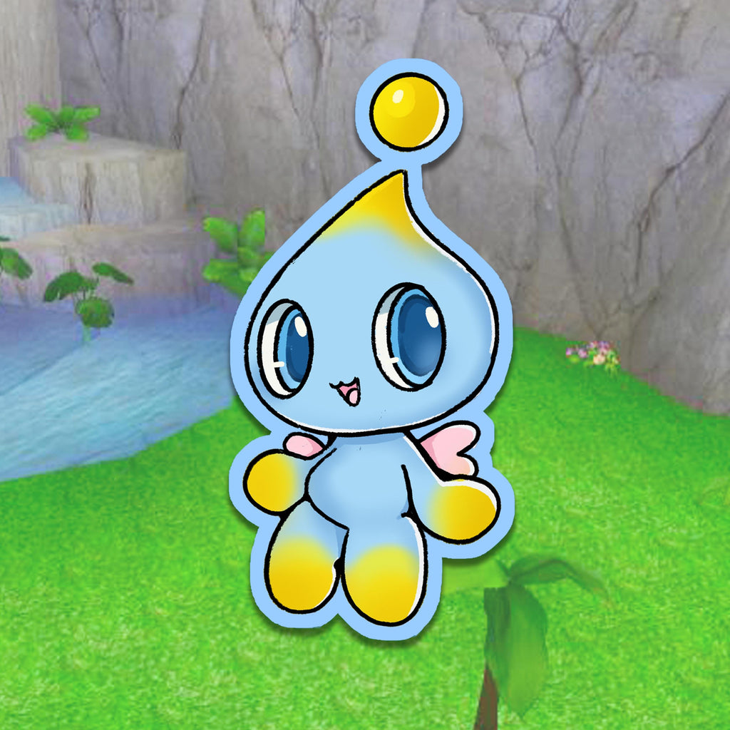 Sonic Chao Holographic Sticker