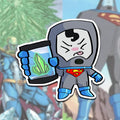 Superhero Animated Series Chibi Holographic Water Resistent Vinyl Sticker 3" Inch