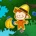 Curious George Sticker PBSKIDS Sticker Set 3 Inch Holographic Stickers