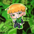 Superhero Dude Gardner Chibi Holographic Water Resistent Vinyl Sticker 3" Inch