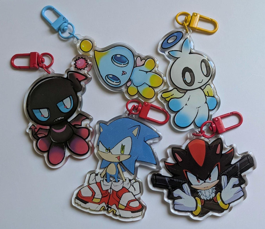 Sonic the Hedgehog 3’ Acrylic  Keychains Sega Chao Garden