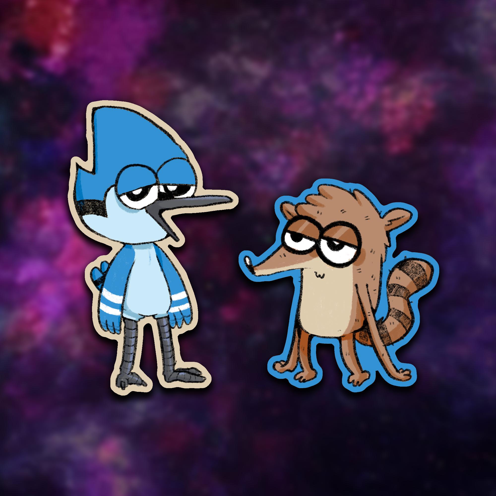 Regular Dudes Show Sticker Kawaii Cartoon
