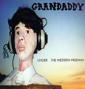 Grandaddy Unofficial Fan Merch Under The Western Freeway Sticker 3inches Water Resistant